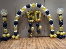 Balloon Arch-4, Quick Link Arch, 50th Birthday or Anniversary Balloon Decor