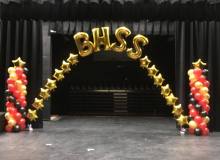 Balloon Arch-7, Arch With Big Letter Balloons