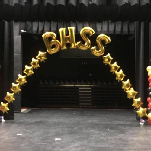 Balloon Arch-7, Arch With Big Letter Balloons