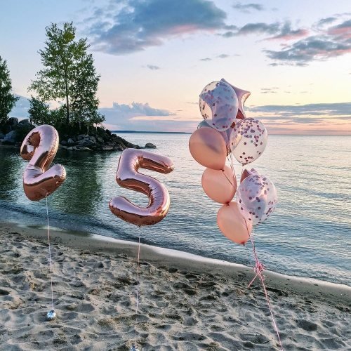 Balloon Bouquet #98, 25th-birthday-balloon-bouquets