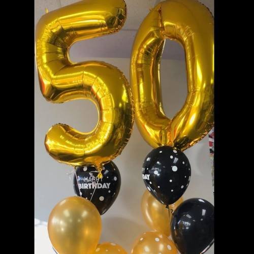 50th-Birthday-Balloon-Bouquet