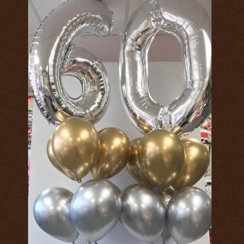60th-Birthday-Balloon-Bouquet