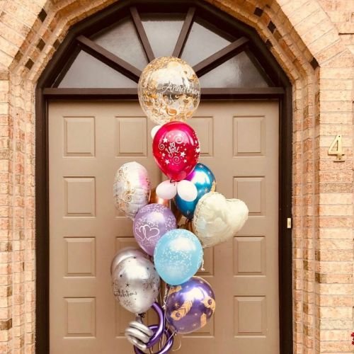 Balloon Bouquet # 87, Anniversary-Balloon-Bouquet
