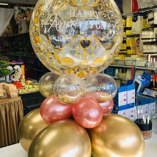 Balloon Bouquet # 89, Anniversary-Table-Centerpiece