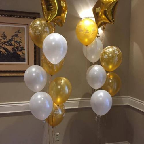 Balloon Bouquet # 41, Balloon Bouquet With Star Foil On Top
