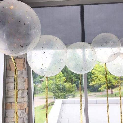 Balloon Bouquet # 30, Confetti-Balloons With Tulle