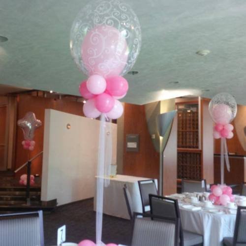 Balloon Bouquet # 48, Double-Bubble-Balloon-Bouquet