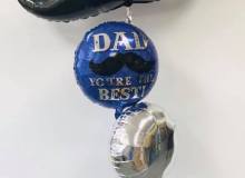 Balloon Bouquet # 67, Fathers-Day-Moustache-Balloon-Bouquet