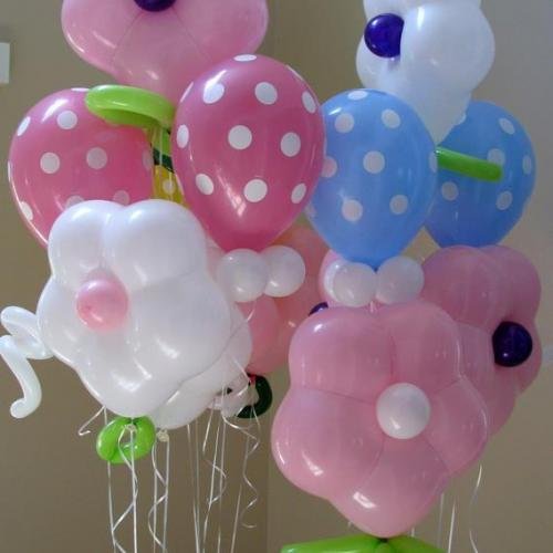 Balloon Bouquet # 58, Flower-Bouquet