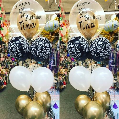 Balloon Bouquet # 92, Personalized-Balloon-Tree