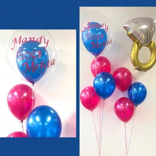 Balloon Bouquet # 93, Personalized-Balloons-For-Engagement