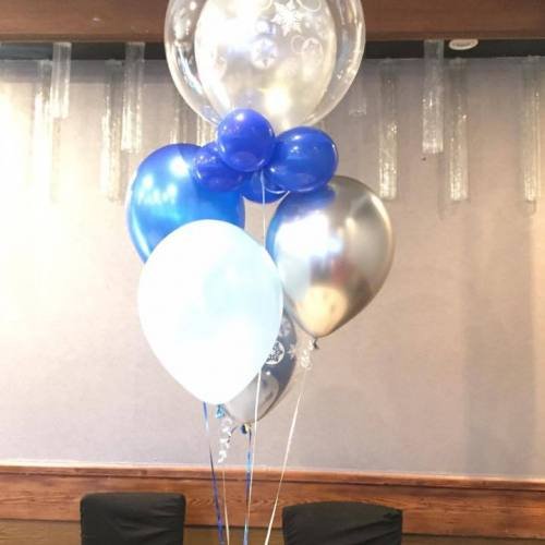 Balloon Bouquet # 43, Winter-Wonderland-Bouquet
