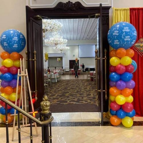 Front Entrance Balloon Pillars