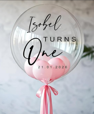 Personalized Balloons for First B'day