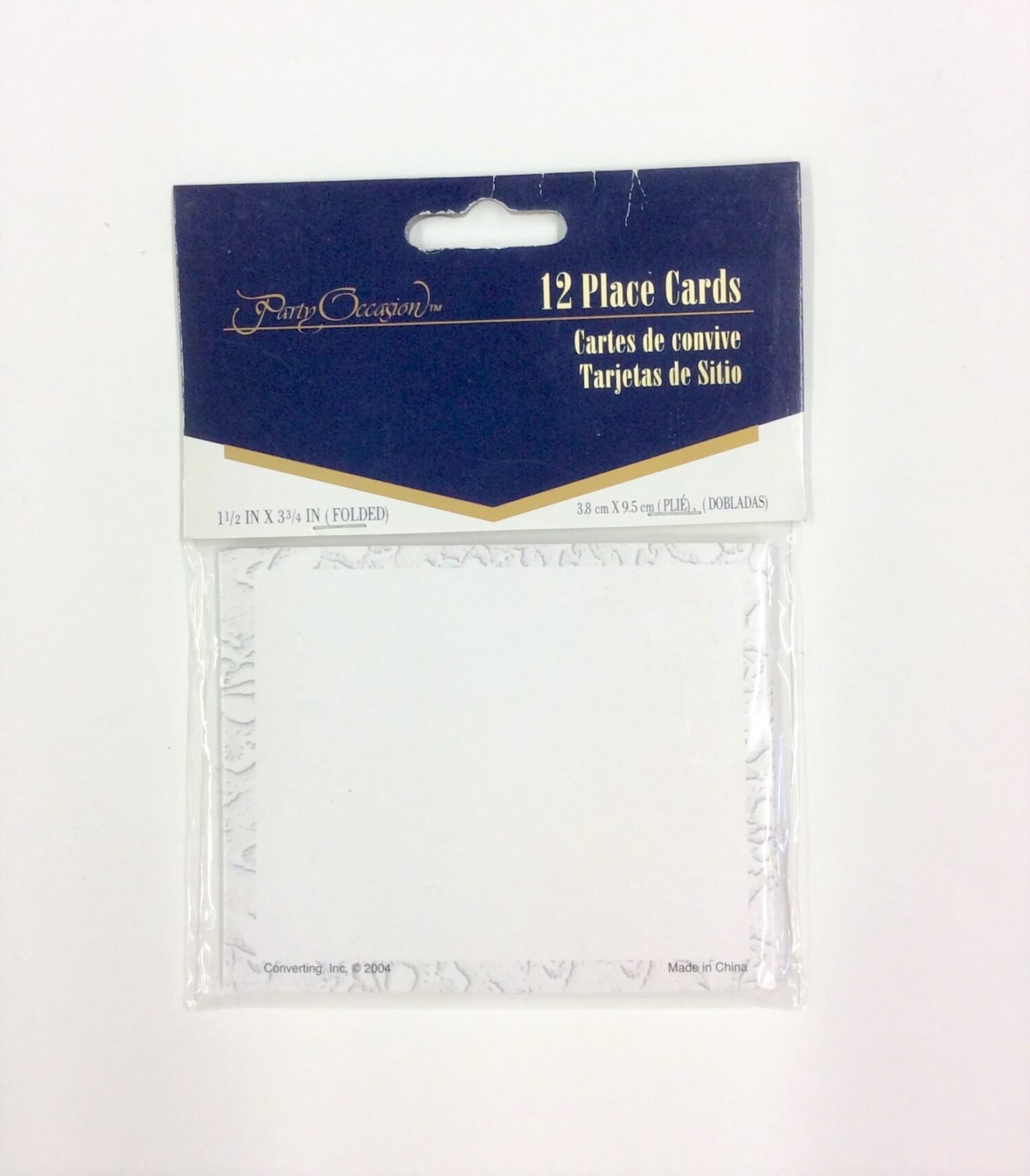 White Gown Place Cards
