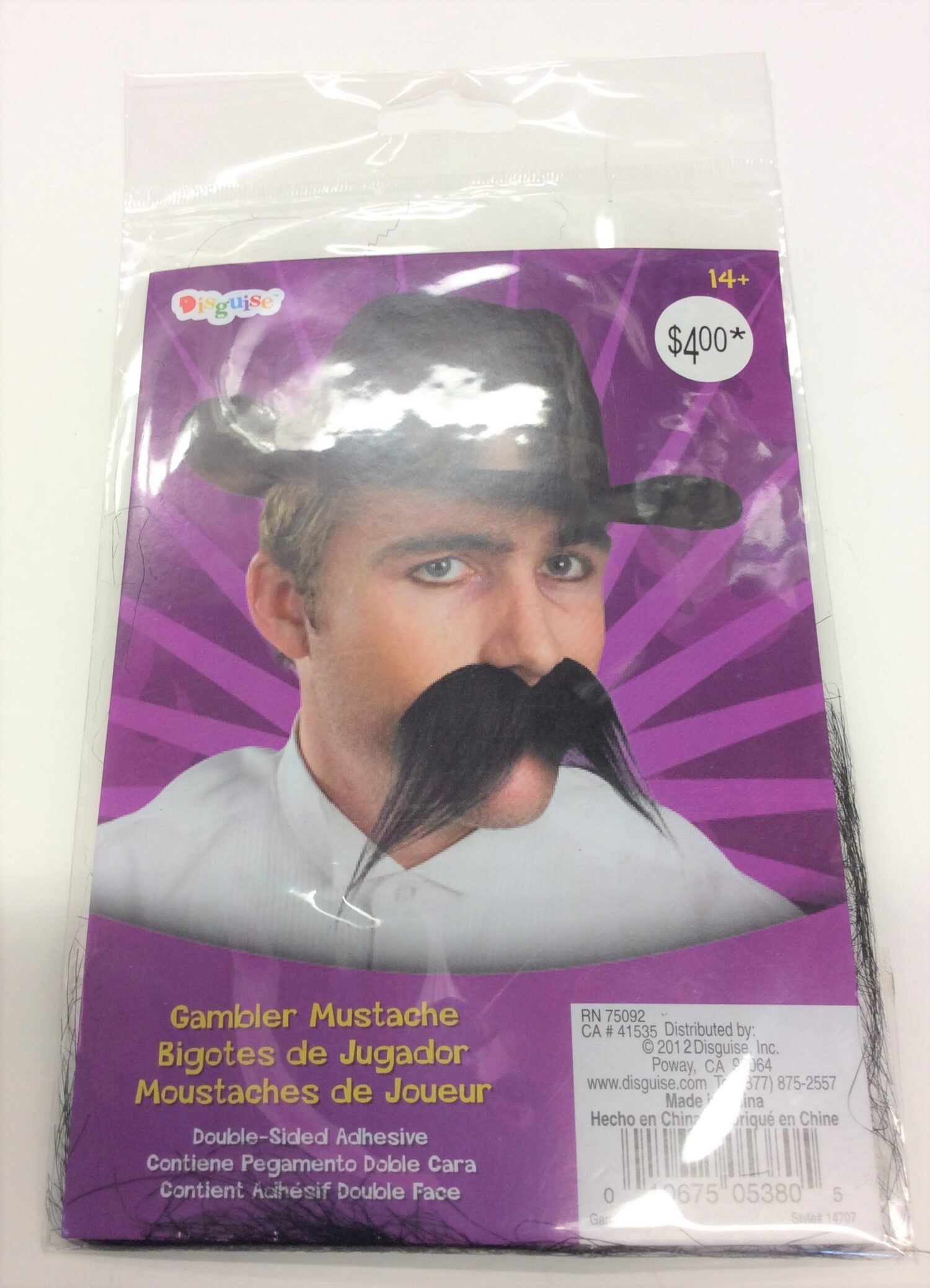 Gambler Moustache, Party Costumes & Accessories.