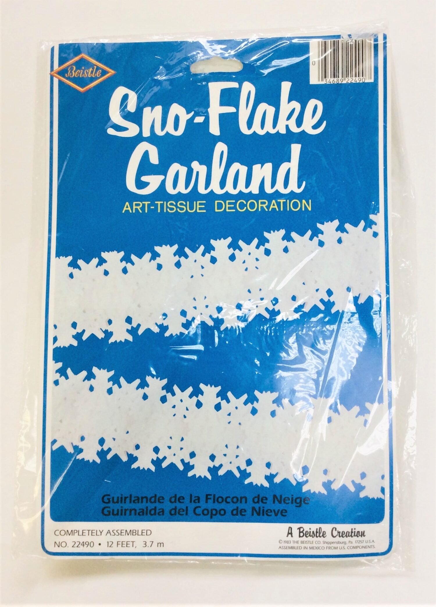 Snowflake Garland, Art-Tissue Decorations