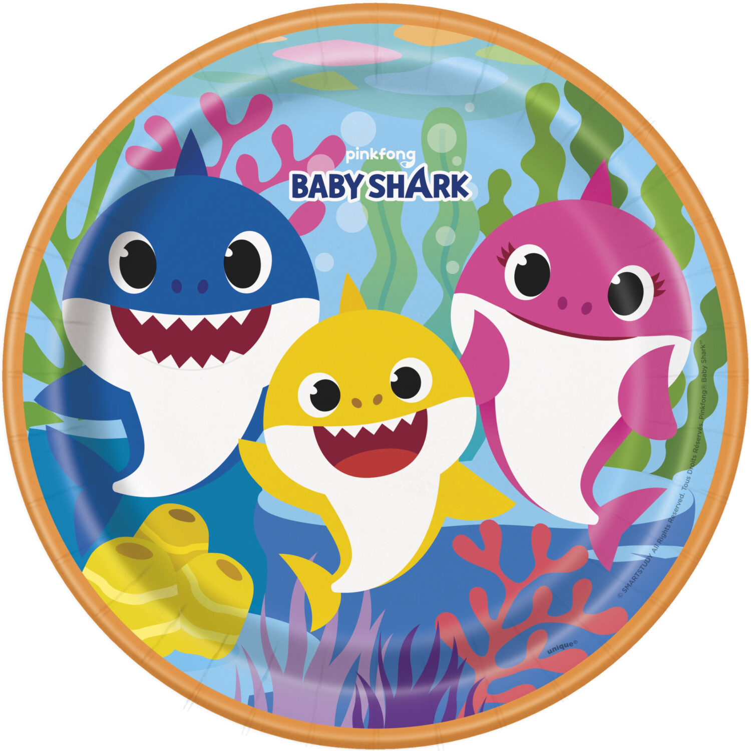 baby shark plates
