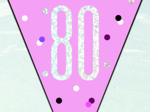 80th birthday banner