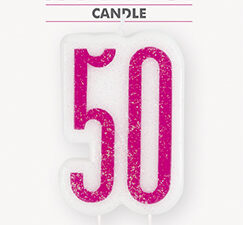 50th birthday candle