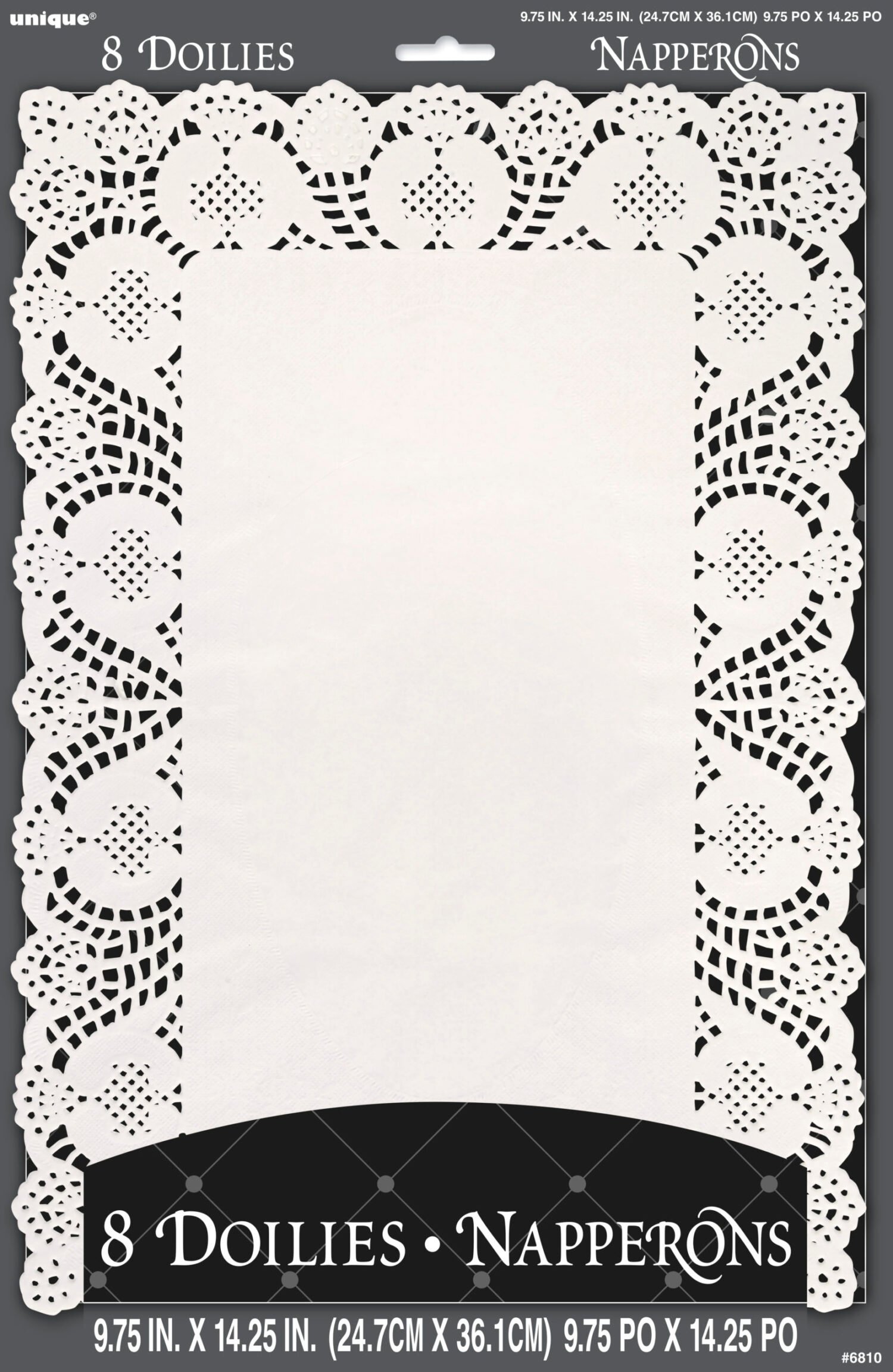 Rectangular Doilies - 9.75 " x  14.25 "