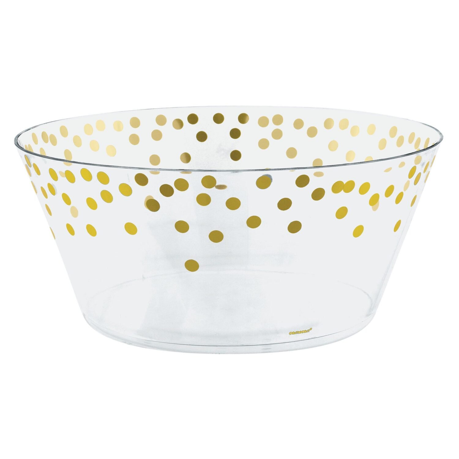 Plastic Serving Bowl, Large with Dots