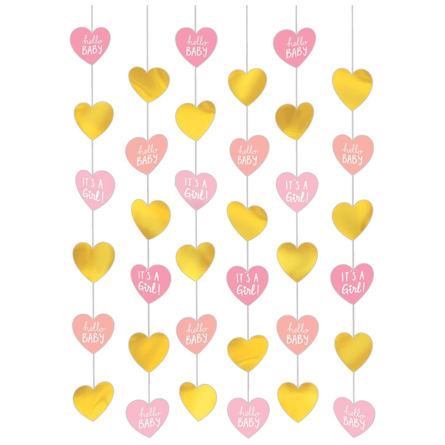 zIt's A Girl, Baby Shower String Decorations