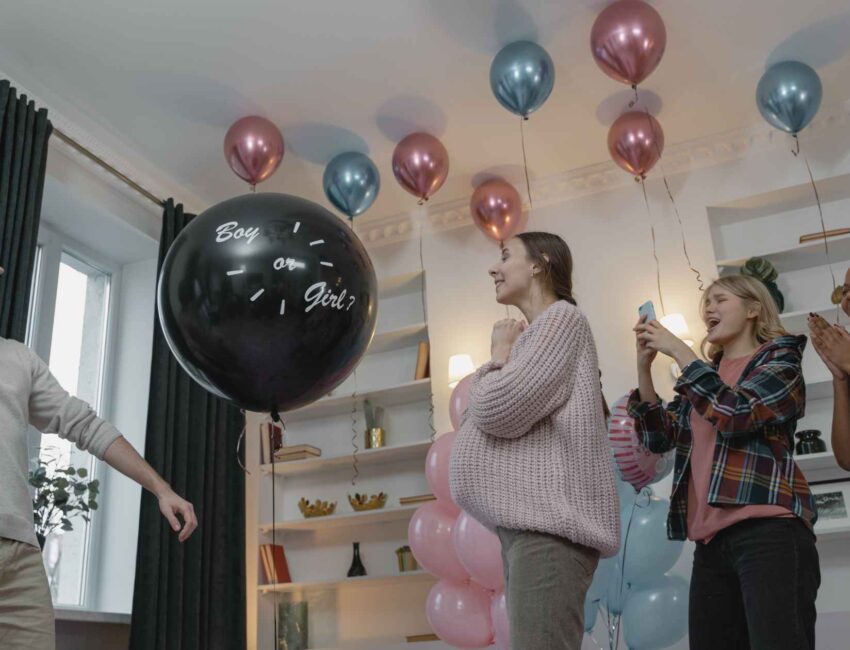 Balloon Decor for Gender Reveals
