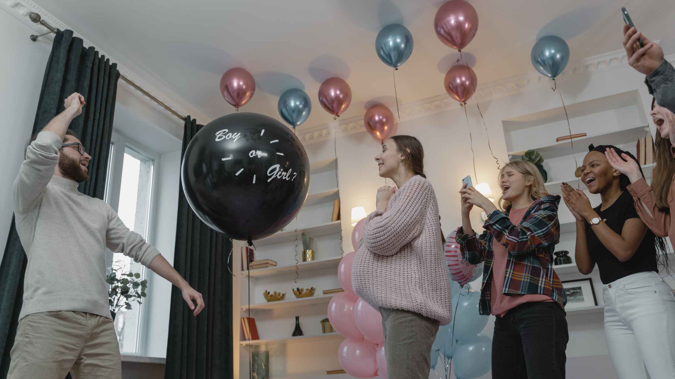 Balloon Decor for Gender Reveals