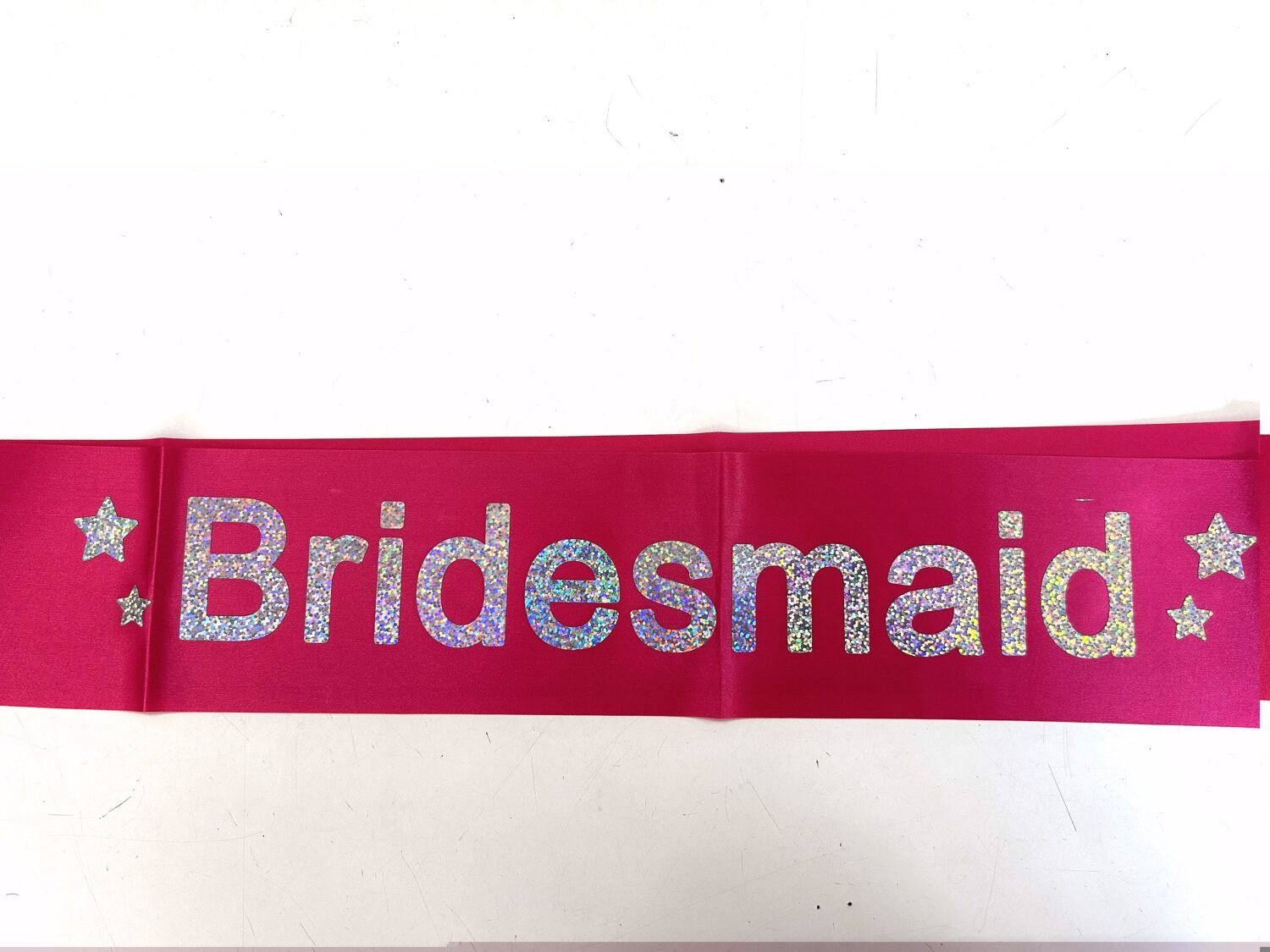 Bridesmaid Hot Pink Sash, 1pc