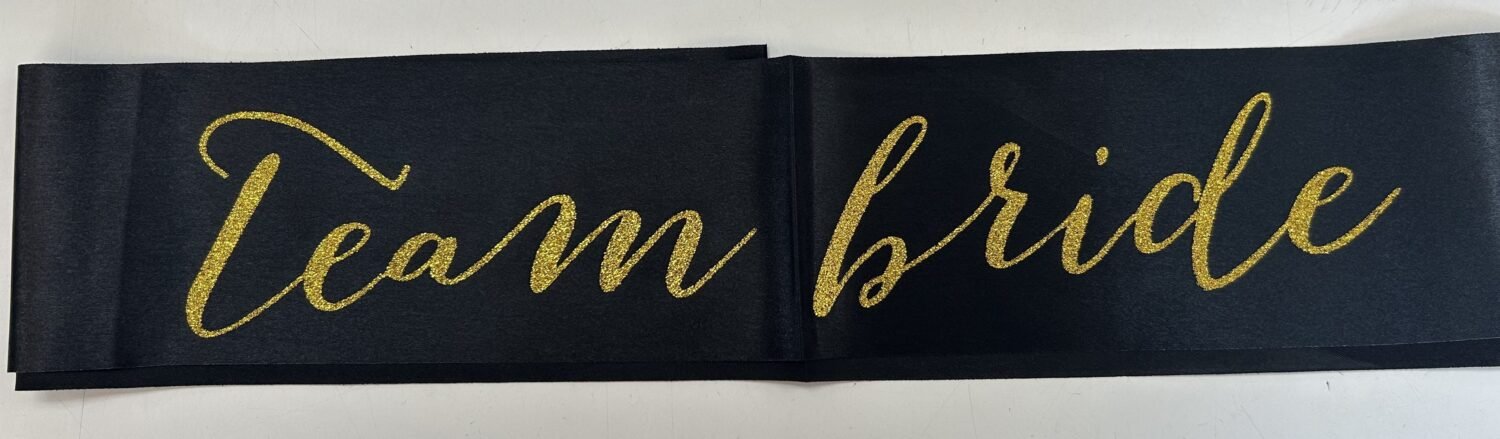 Team Bride Sash, Fun Wedding Accessory