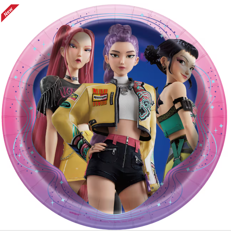K Pop Demon Hunters Dessert Plates, 8ct