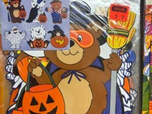 zCute Halloween Cutouts, Vintage Halloween Decor, 6pcs